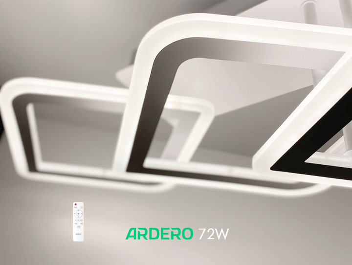 Люстра MADEIRA 72Вт AL6144 ARD біла Ardero 3000К-6500К 5760Lm LED стельова cвітлодіодна з пультом ДУ 900х260х150мм ромби - зображення 5