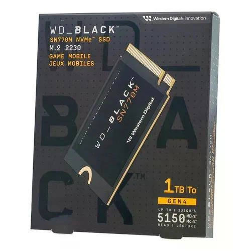 内蔵型SSD WD_BLACK SN770M 1TB SSD M.2 2230 Western Digital 内蔵SSD WD_BLACK SN770M【1TB/M.2 2230/NVMe/最大