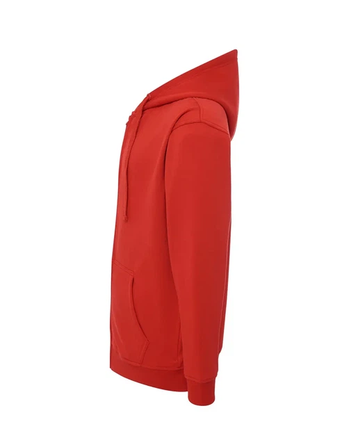 Толстовка з капюшоном і блискавкою JHK, унісекс, HOODED SWEATSHIRT, червона, розмір XL - Фото 4 Толстовка з капюшоном і блискавкою JHK, унісекс, HOODED SWEATSHIRT, червона, розмір XL - зображення 4