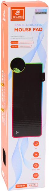Podkładka gamingowa LEAN Toys JM-113 RGB illuminated 40x90cm (5905991030348) - obraz 5