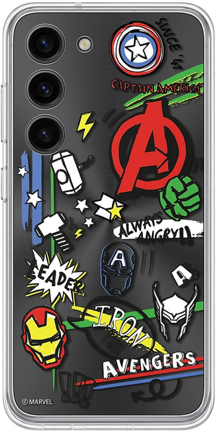 Панель Samsung Marvel Back Plate для Samsung Galaxy S23 Plus Black (GP-TOS916HICBW) - зображення 2