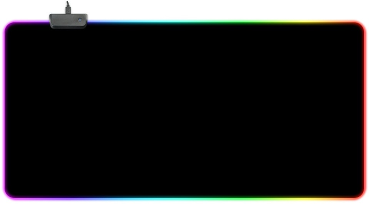 Podkładka gamingowa LEAN Toys JM-113 RGB illuminated 30x80cm (5905991030355) - obraz 1