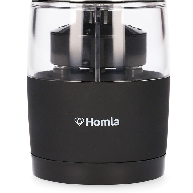 Млин для солі та перцю Homla Basic Disas 2 в 1 електричний 18 x 6 x 18 см Срібний (5902869952153) - зображення 2