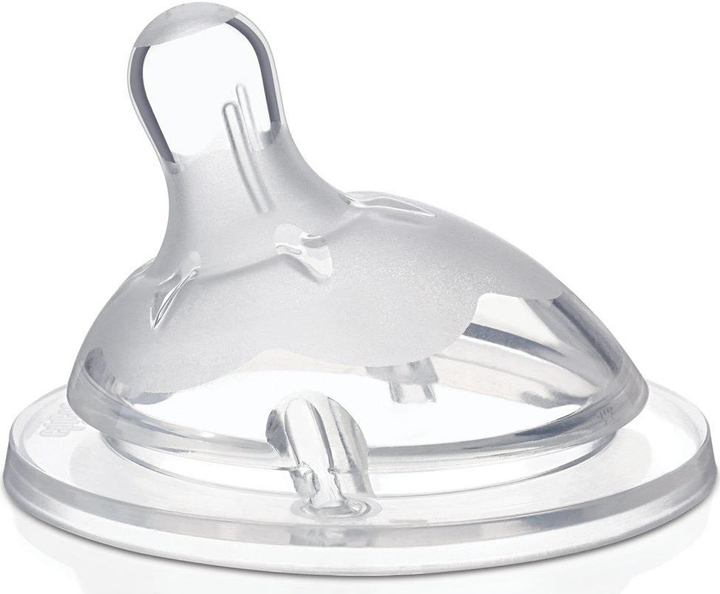 Smoczek na butelkę Chicco NaturalFeeling silikonowy przepływ średni 2 m+ 1 szt (8058664008209) - obraz 2