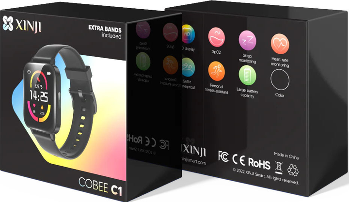 Smartwatch Xinji Cobee C1 Black (C1 Black) - obraz 8