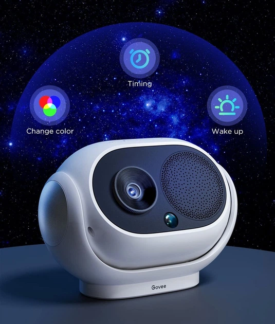 Зірковий проектор Govee H6092 Galaxy Star Projector, RGB, WI-FI/Bluetooth Білий (6974316997702) - зображення 9