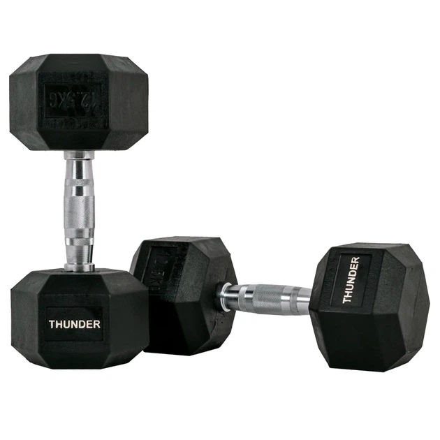 Гантель шестигранна 12,5 кг THUNDER - изображение 9