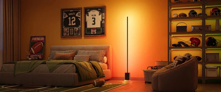 Inteligentna lampa stojąca Govee H607C Floor Lamp 2, 1725Lm, RGBICWW, WI-FI/Bluetooth Czarna (6974316999898) - obraz 3