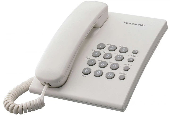 Дротовий телефон Panasonic KX-TS2350UAW White