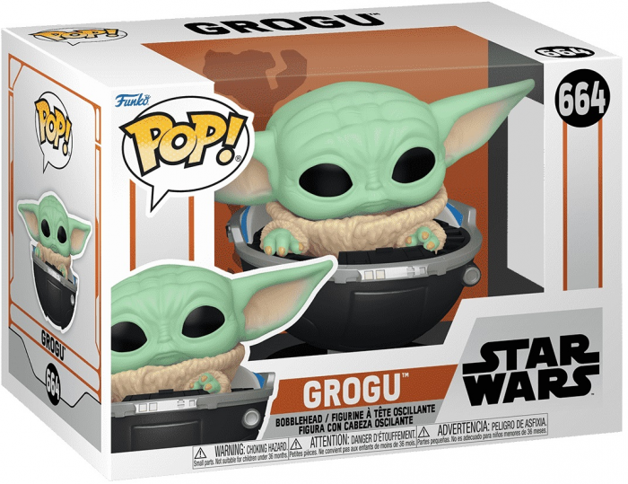 Фігурка Funko Pop Зоряні війни: Мандалорець Грогу Star Wars: The Mandalorian Grogu 10 см FP SW G 664 - зображення 3