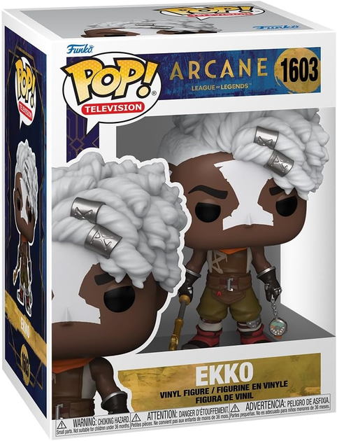 Фігурка Funko Pop Аркейн Екко Arcane Ekko 10 см FP A E 1603 - Фото 3 Фігурка Funko Pop Аркейн Екко Arcane Ekko 10 см FP A E 1603 - зображення 3