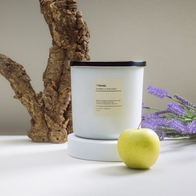 Świeca zapachowa Homla Veluma Jasmine&Bergamot 870 g (5906496740190) - obraz 5