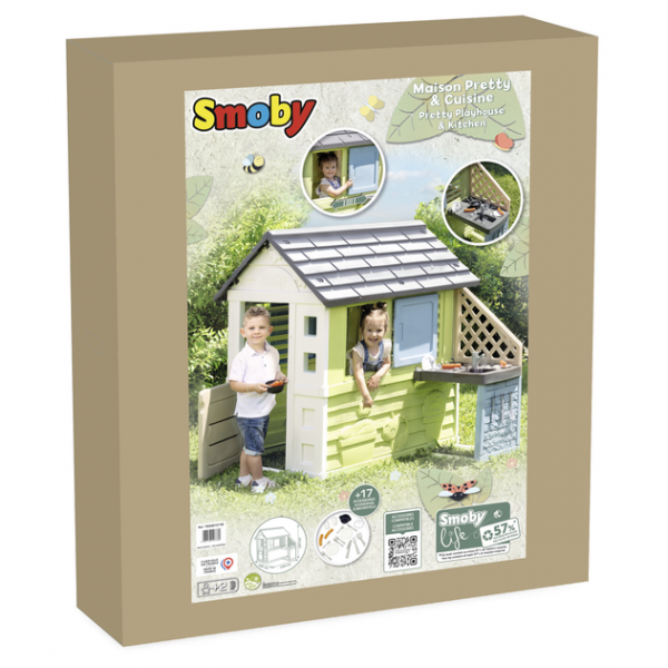 Игровой домик Smoby Life Радужный с летней кухней и аксессуарами (7600810738) - изображение 4