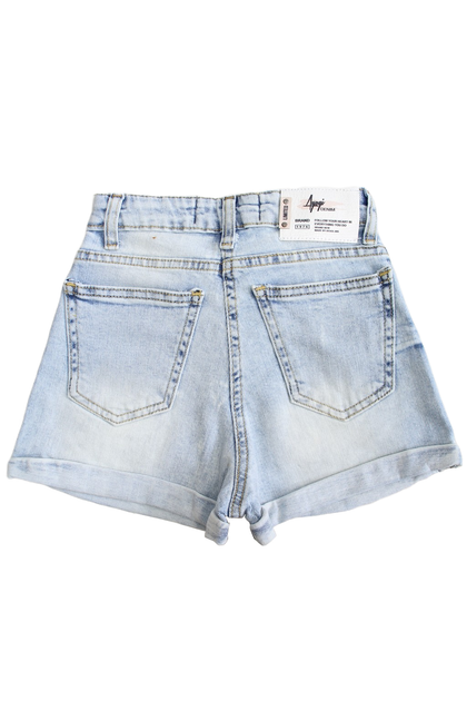 Шорты A-yugi Jeans 164 см Голубой (2125000865270) - Фото 5 Шорты A-yugi Jeans 164 см Голубой (2125000865270) - изображение 5