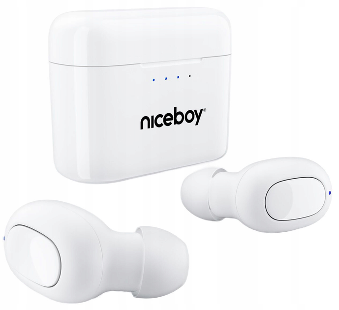 Słuchawki bezprzewodowe Niceboy HIVE Podsie 3 White (hive-podsie-3-w) - obraz 3