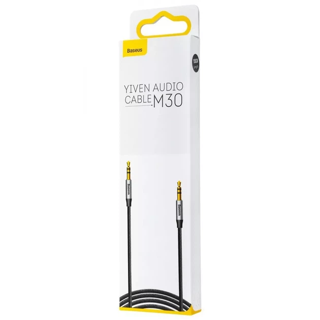 Кабель AUX - AUX Baseus Yiven M30 (1.5m) - black - зображення 2