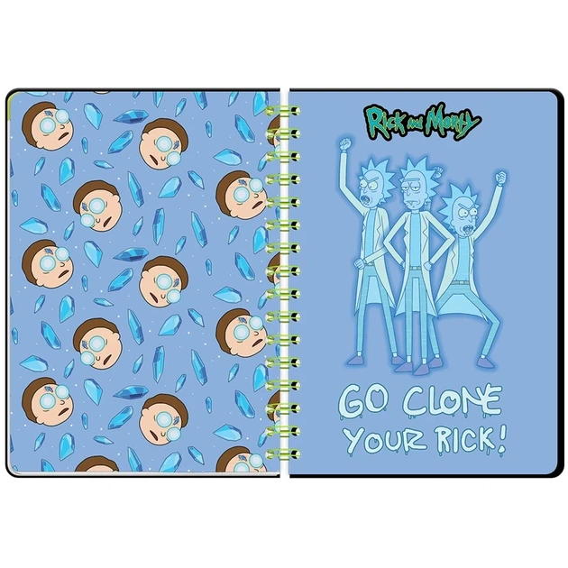 Щоденник на спіралі Kite Rick and Morty RM23-438, тверда обкладинка - Фото 5 Щоденник на спіралі Kite Rick and Morty RM23-438, тверда обкладинка - изображение 5