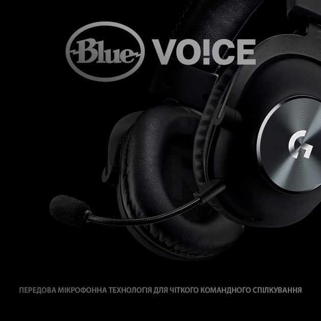 Навушники Logitech G PRO X Gaming Headset Black + Підставка для навушників (991-000358) - Фото 2 Навушники Logitech G PRO X Gaming Headset Black + Підставка для навушників (991-000358) - зображення 2