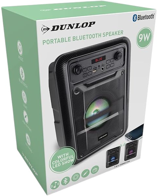 Przenośny głośnik Dunlop D220 Black (8711252182209) - obraz 3