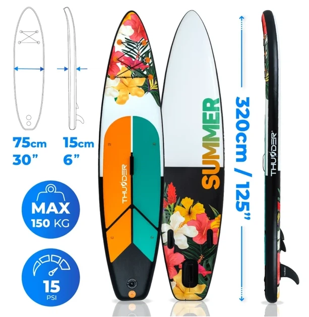 Надувна SUP дошка Сапборд THUNDER NOX 10'6" - зображення 3