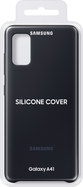 Панель Samsung Silicone Cover для Galaxy A41 Black (EF-PA415TBEGEU) - зображення 6