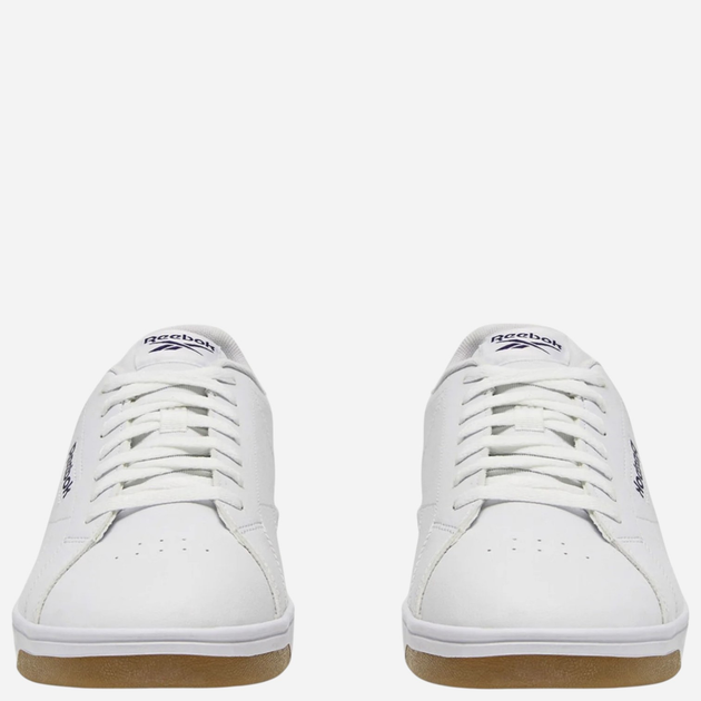 Чоловічі кеди низькі Reebok Court Clean 100074368 44.5 (10UK) Білі з синім (1200143033296) - зображення 4