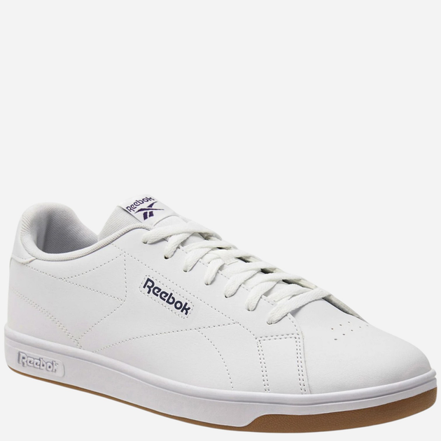 Чоловічі кеди низькі Reebok Court Clean 100074368 45.5 (11UK) Білі з синім (1200143033357) - зображення 2