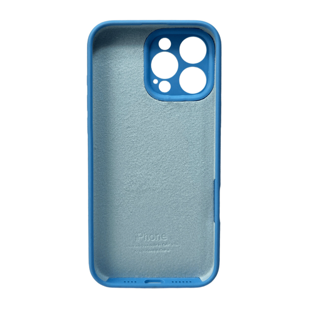 Защитный чехол-накладка Silicone Full Case AA Camera Protect для Apple iPhone 16 Pro Cornflower (FullAAi16P-49) - изображение 2