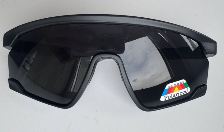 Спортивные очки Polarized Black с поляризацией для велоспорта, бега, авто уф-защита, антибликовые - изображение 4