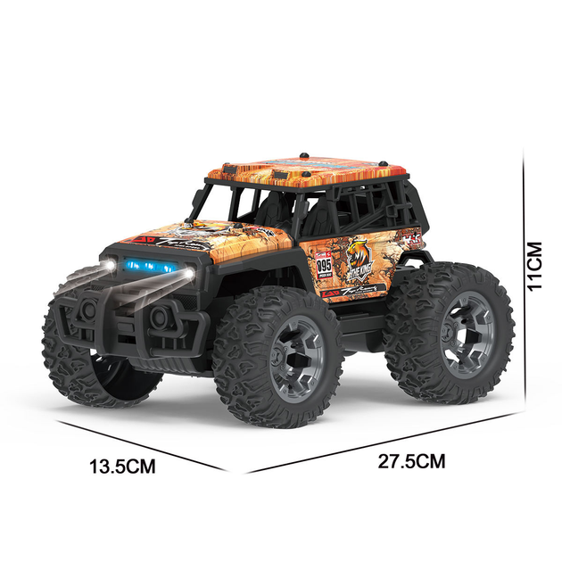 Радіокерована машинка джип JJRC Q181 Off-Road 1:20 - міні монстр-трак 20 км/год - Фото 4 Радіокерована машинка джип JJRC Q181 Off-Road 1:20 - міні монстр-трак 20 км/год - зображення 4