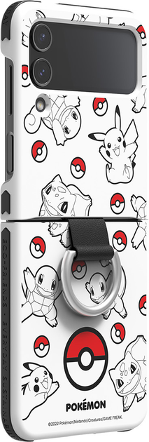 Etui plecki Samsung Pokémon Cover with Ring do Galaxy Flip 4 White (GP-FPF721HOPWW) - obraz 5