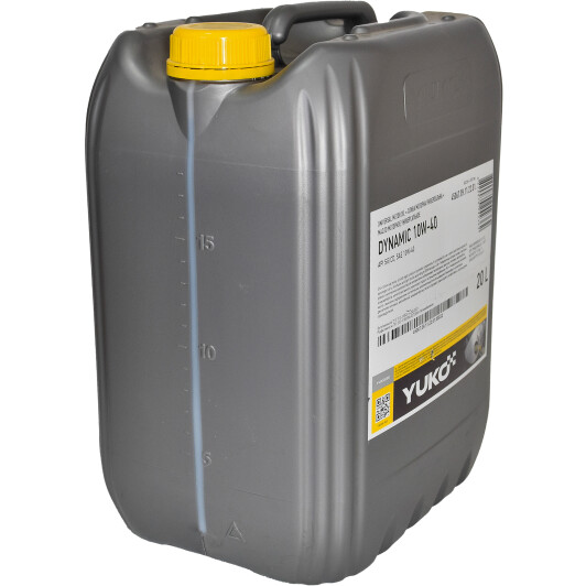 Моторное масло YUKO Dynamic 10w40 SF/CC, 20л - Фото 2 Моторное масло YUKO Dynamic 10w40 SF/CC, 20л - изображение 2