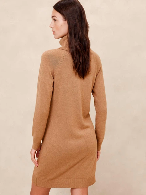 Сукня-светр з високим коміром Banana Republic, M Camel Heather (Коричневе) 500127151604 - Фото 2 Сукня-светр з високим коміром Banana Republic, M Camel Heather (Коричневе) 500127151604 - зображення 2