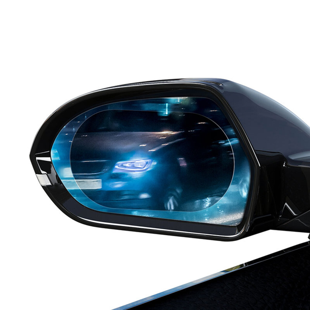 Плівка для скла Baseus 0.15mm Rainproof Film for Car Rear-View Mirror (Oval 2 pcs/pack 135*95mm) (SGFY-C02) - изображение 4