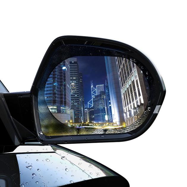 Плівка для скла Baseus 0.15mm Rainproof Film for Car Rear-View Mirror (Oval 2 pcs/pack 135*95mm) (SGFY-C02) - изображение 7