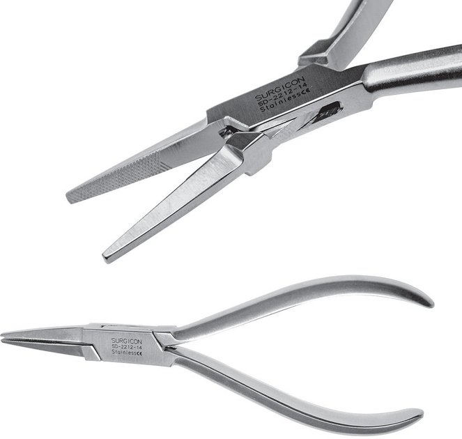 Щипці Surgicon плоскі 14.5 см SD-2212-14 (2000988948323) - зображення 1