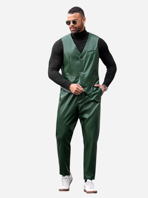 Костюм мужской SHEIN GD-00095966 4XL Темно-зеленый (DN4012300015778) 