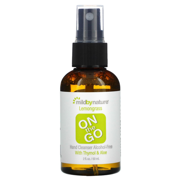 Очисний засіб для рук Mild By Nature On the Go без спирту Лемонграс 60 мл - зображення 1