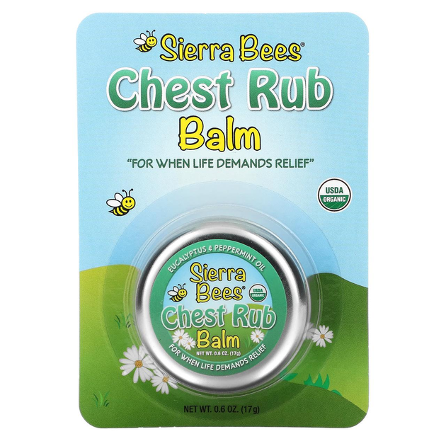 Бальзам Sierra Bees Chest Rub від застуди та укусів комах 17 г - зображення 2