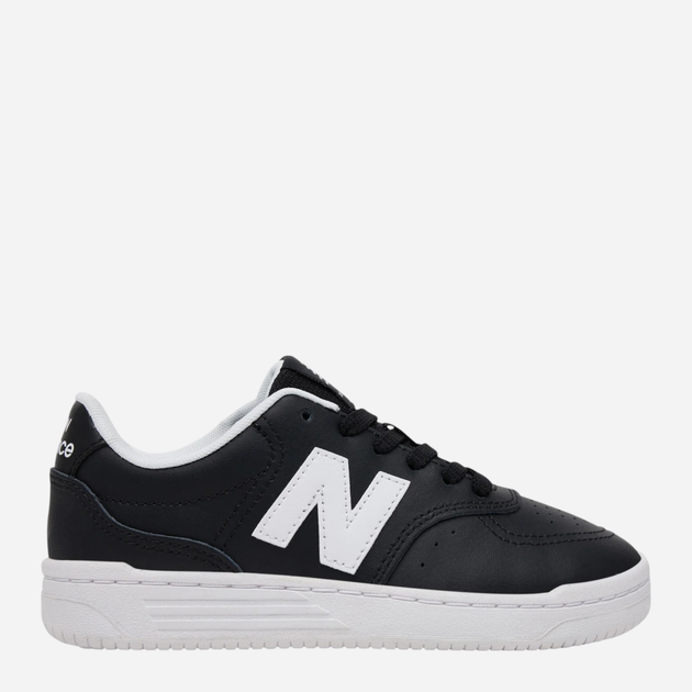Підліткові шкіряні кеди для хлопчика New Balance B80 GSB80BW 36 Чорні (197968176295) - зображення 1