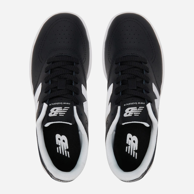 Підліткові шкіряні кросівки для хлопчика New Balance B80 GSB80BW 36 Чорні (197968176295) - зображення 4