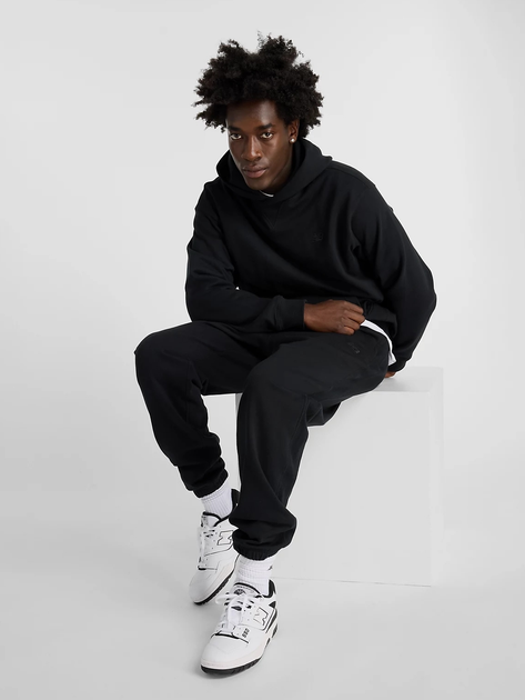 Спортивні штани утеплені чоловічі New Balance Nb Athletics MP41508 L Чорні (197375356327) - зображення 4