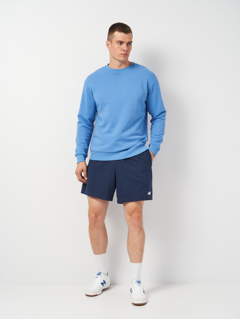 Шорти бавовняні короткі чоловічі New Balance Small Logo MS41520 XL Сині (197375395104) - зображення 3