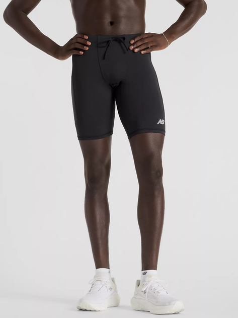 Спортивні шорти чоловічі New Balance Sleek Pocket MS51271 S Чорні (197967259432) - зображення 1