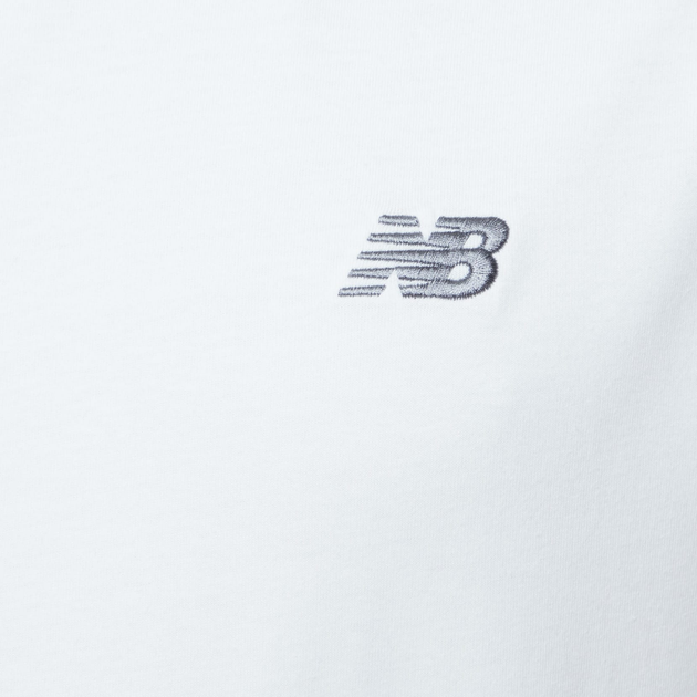 Футболка бавовняна довга чоловіча New Balance Sport Essentials Small Logo MT41509 2XL Біла (196941810904) - зображення 7