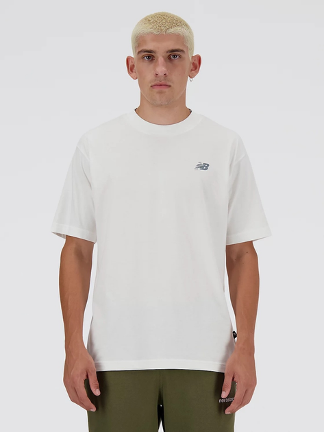 T-shirt męski New Balance Sport Essentials Logo MT41580 L Biały (196941809892) - obraz 1