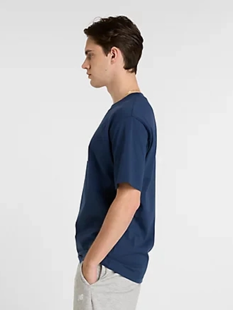 T-shirt męski bawełniany New Balance Athletics Logo MT51500 S Granatowy (197967256677) - obraz 3