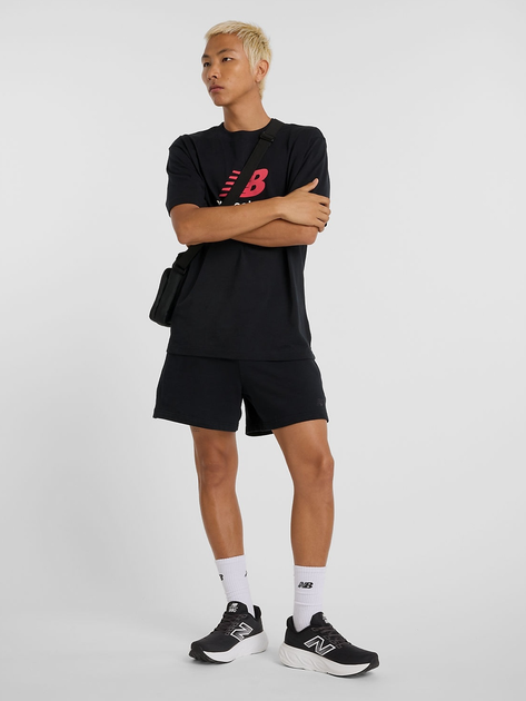 T-shirt męski bawełniany New Balance Athletics Logo MT51500 M Czarny (197967256424) - obraz 3