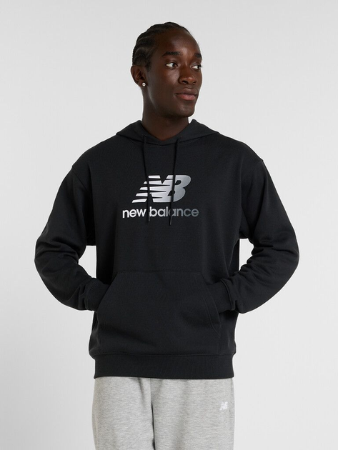 Bluza męska z kapturem New Balance Sport Essentials Gradient Logo MT51514 L Czarna (197967321856) - obraz 1