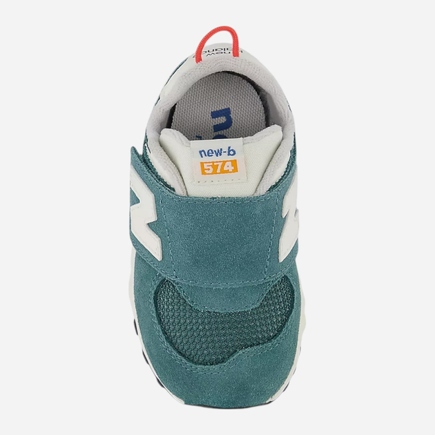 Дитячі шкіряні кросівки для хлопчика New Balance 574 NW574VPG 22.5 (6US) Зелені (197967796180) - зображення 4